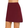 thumbnail image 4 of Ruziyoog Skirts for women Womens Active Performance Skort Lightweight Skirt for Running Tennis Golf SportWine S, 4 of 5