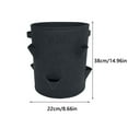 thumbnail image 2 of PRETXORVE Grow Bags, Strawberry Planting Bag Garden Planting Bag Hanging Eight-hole Green, 2 of 7