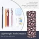 thumbnail image 3 of Disketp Daisies Flowers Estuche Organizador de Lápices de Cuero, Estuche de Oficina con Cremallera para Bolígrafo y Lápiz, 3 of 6