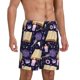 thumbnail image 2 of Fotbe Lavender Flowers Pantalones Cortos de Pijama para Hombre, Ropa de Dormir, Pantalones de Pijama Cortos para Hombre-Medium, 2 of 6