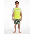 thumbnail image 3 of Reebok Boys Volley Swim Trunks with Elastic Drawstring Waistband and UPF 50+ Protection, Sizes 4-18, 3 of 7