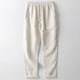 thumbnail image 2 of Pantalones casuales de lino Pantalones largos de tubo recto sueltos de lino para hombre Pantalones de algodón y lino de talla grande para verano, 2 of 5