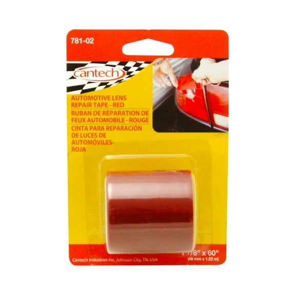 Cantech Automotive Lens Tape (781): 2 in. (48mm actual) x 115 in. (Red)