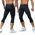 thumbnail image 4 of Mens Compression Pants Quick Dry Fit Sportswear Running Tights Men Legging Fitness Training Jogging Pants Sport Gym Leggings, 4 of 9