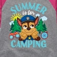 thumbnail image 3 of Paw Patrol - Summer Is For Camping - Toddler And Youth Girls Raglan Graphic T-Shirt, 3 of 6