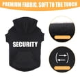 thumbnail image 4 of Sudadera con capucha Uteuvili Security, forro polar para perros grandes, 4 of 7