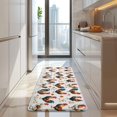 thumbnail image 4 of White Chicken Orange Flower Pattern Kitchen Rug Mat,Kitchen Runner Rugs Non Skid Washable,Decorative Kitchen Floor Mats for Kitchen,Sink,Laundry,17"x47.2", 4 of 7