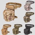 thumbnail image 3 of Tignapoo Unisex Tactical Leg Bag for Outdoor Adventures - Waterproof Oxford Fabric, Versatile Waist & Shoulder Use, Adjustable Straps, Multiple Pockets for Hiking, Climbing, and Photography (Camo, 3 of 6