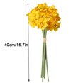 thumbnail image 2 of Paquete de flores artificiales Simulación Decoración floral Oficina en casa Adorno de plantas Boda Ramo de flores falsas, Amarillo Vogacara HA7104-01B, 2 of 6