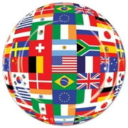 Beistle  International Flag Plates Pack of 12 9in.
