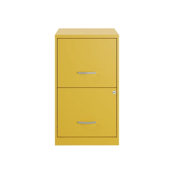 Hirsh - Vertical filing cabinet - 2 drawers - metal, painted steel - gold  finch