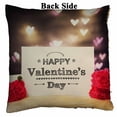 thumbnail image 2 of PKQWTM Valentines message carnation flowers heart shaped lights Reversible Mermaid Cushion Cover Home Decor Sequin Pillow Case Size 20x20 inches, 2 of 2