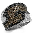 thumbnail image 1 of Women Rhodium & Ruthenium Brass Ring with AAA Grade CZ in Multi Color - Size 5, 1 of 1