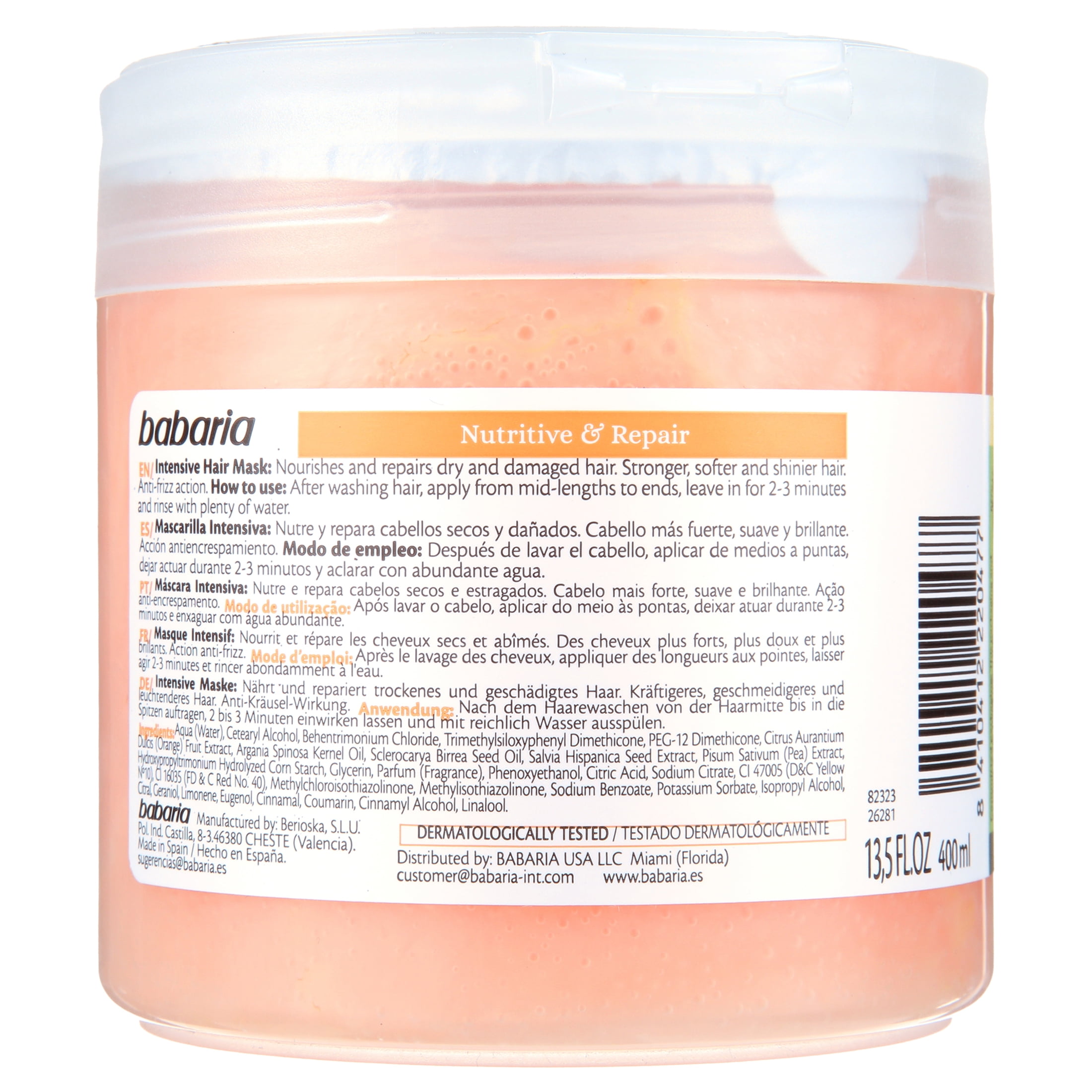 Babaria Moisturizing, Frizz Control Nutritive and Repair Hair Mask