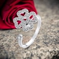 thumbnail image 5 of Versatile Rotatable Adjustable Anxiety Relieving Silver Plated Zircon Ring for Stress and Fashionable Finger Accessory, 5 of 5