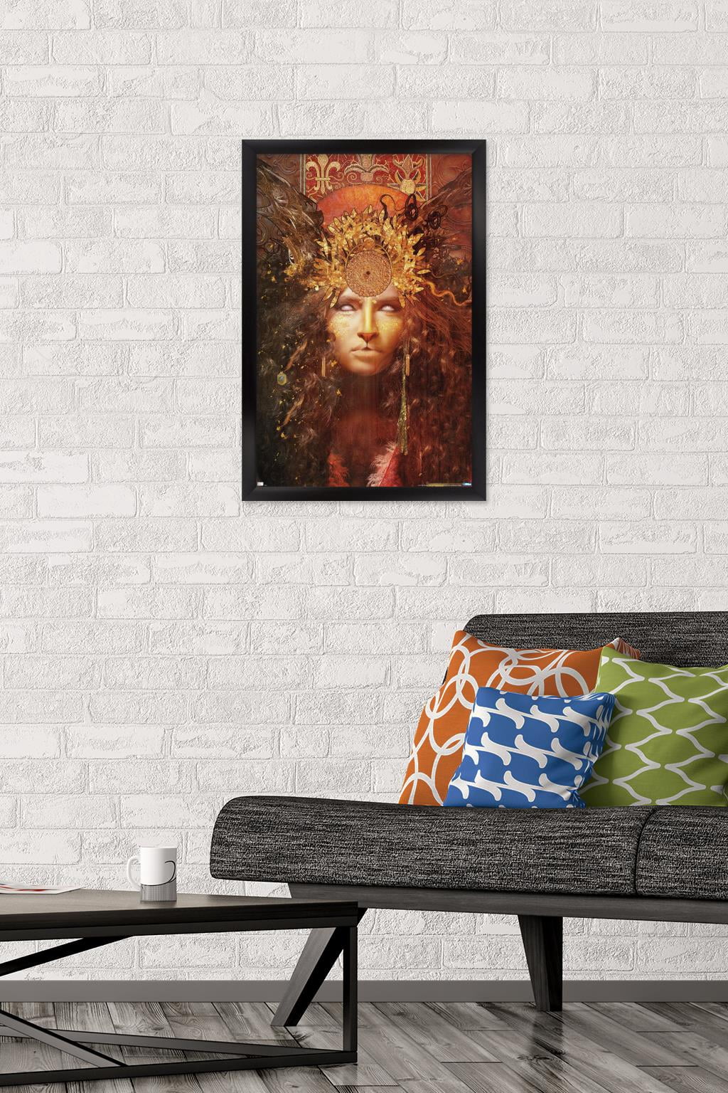 Jena DellaGrottaglia: Cosmic Zodiac - Leo Wall Poster, 14.725" x 22.375" Framed