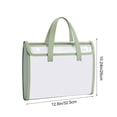 thumbnail image 3 of Weloille 13 Pocket Portable Expanding File Folder 1 Piece, Tear Resistant Color Coded Label Handle, Large Capacity Document Organizer, for Invoice Receipt Paper File Storage Office Business Use, 3 of 6