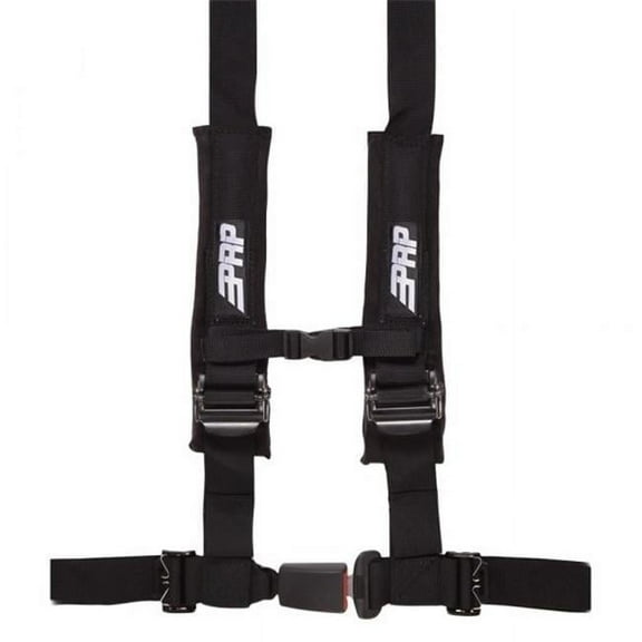 PRP 2 in. 4-Point Auto Latch Harness, Black