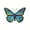 Blue, variant on Sunxin Wall Stickers Metal Butterfly Wall Decor 4 Butterflies Wall Sculpture Hanging Decorations for Indoor Outdoor Fences Patio Yard Fence Garden Decorations, Pendant *1
