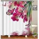 thumbnail image 1 of Cortina de Ducha Blanca Foohvr Floral Rosa 180 x 200 cm Poliéster Antimoho, 1 of 5