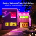 thumbnail image 4 of 100ft LED Neon Lights 24V RGB LED Rope Lights with Remote Control APP Control IP65 Waterproof Flexible Neon LED Strip Lights for Bedroom Room Outdoors Decor (2 Rolls of 50ft), 4 of 7