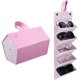 thumbnail image 1 of Estuche para gafas con compartimentos, estuche para guardar gafas de sol, estuche plegable, organizador portátil para gafas para hombres y mujeres (color rosa), 1 of 5