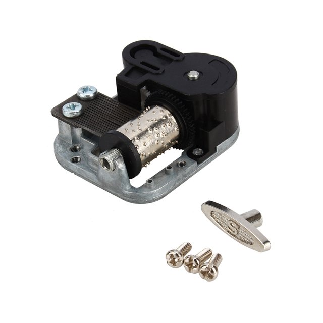 Parte de movimientos musicales de cuerda con tornillos enrollador caja de música Fur Elise