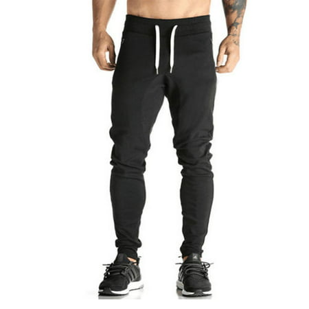 DYMADE Men's Joggers Pants Gym Sport Training Pants Fitness Running Trousers With Zipper