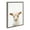 Gray, variant on Kate and Laurel Sylvie Animal Studio Lamb Framed Canvas Wall Art by Amy Peterson Art Studio, 18x24 Natural, Modern Animal Portrait Art for Wall
