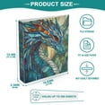 thumbnail image 5 of Stained Glass Dragon 3 Ring Hardcover Binders 1.5in Round Rings for Letter-Size Folder Paper Organizer Pockets for Office Student Recipe, 5 of 9