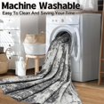 thumbnail image 5 of 8x10 Area Rugs for Living Room: Abstract Washable Rug with Anti-Slip Backing Non-Shedding Stain-Resistant Soft Modern Large Carpet for Bedroom Dining Room Farmhouse Nursery Home Office Black, 5 of 9