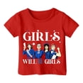 thumbnail image 4 of Girls Will Be Girls Printed Short Sleeved Round Neck T-Shirt Top (1Y-13Y), 4 of 4