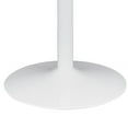thumbnail image 4 of Benjara Counter Height Table with Marble Top and Metal Flared Base, White, 4 of 5