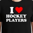 thumbnail image 3 of I Heart Hockey Players T-Shirt – Sports Romance Humor – College Campus Wear, 3 of 6
