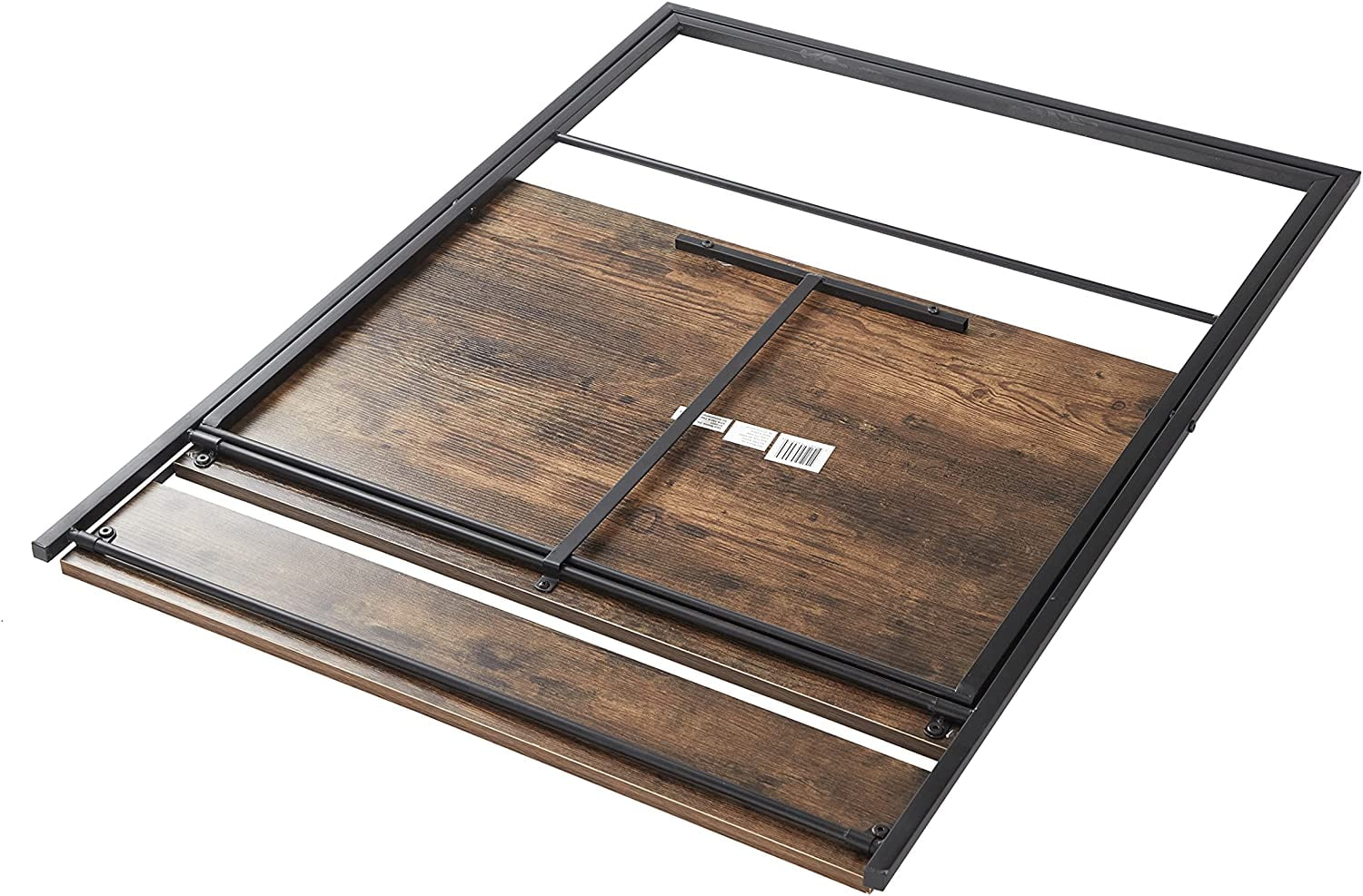 Urban Shop 2-Tier Wood and Steel Folding Desk
