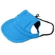 thumbnail image 4 of Sombrero de béisbol para perros Protección solar Cómodo sombrero deportivo ajustable para mascotas con orificios para las orejas para perros pequeños Azul S, 4 of 12