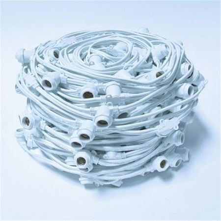 

330 ft. Commercial Grade Light String with Base Sockets - White