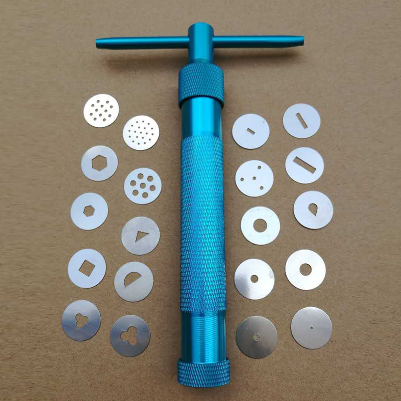 Useful Green Clay Extruders Sculpture Gun Clay Sugar Paste Extruder