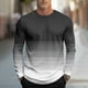 thumbnail image 1 of Amzcrzy - Sudadera Para Hombre, Estilo Casual, Con Estampado De Rayas, Deportiva, De Manga Larga Y Cuello Redondo, Color Negro, Talla 3Xl, 1 of 5
