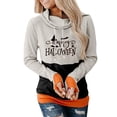 thumbnail image 1 of Blusa de manga larga con estampado de Halloween informal a la moda para mujer Fridja  fjkfkj4628, 1 of 4