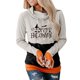 thumbnail image 1 of Sudadera para mujer Otoño Sudaderas Moda Casual Festival Impreso Blusa de manga larga Cuello de pila Pullover Tops Sudadera Odeerbi ODB-5, 1 of 4