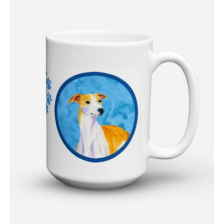 Whippet Dishwasher Safe Microwavable Ceramic Coffee Mug 15 ounce