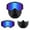 A, variant on Full Frame Motorcycle Windshield Desert Face Mask with Antifog Goggles & Uv Protection