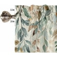 thumbnail image 5 of Fall Leaves Window Tier Curtains 24 Inch Length, Rustic Vintage Eucalyptus Botanical Rod Pocket Window Treatment Kitchen Drapes for Bedroom, Cafe, Living Room, 2 Panels, 27.5 W x 24 L, 5 of 5