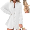 thumbnail image 1 of Barcelona Breeze Conjunto de vestido mameluco, verano sexy casual camisa suelta tops+pantalones cortos para mujer 2 piezas, 1 of 5