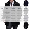 thumbnail image 6 of Tqyyweavej Mens Trench Coat Single Breasted Plus Size Formal 2 in 1 Pea Coat Zip Up Notched Lapel Business Casual Overcoat Suit Jacket with Pockets XL-5XL, 6 of 10
