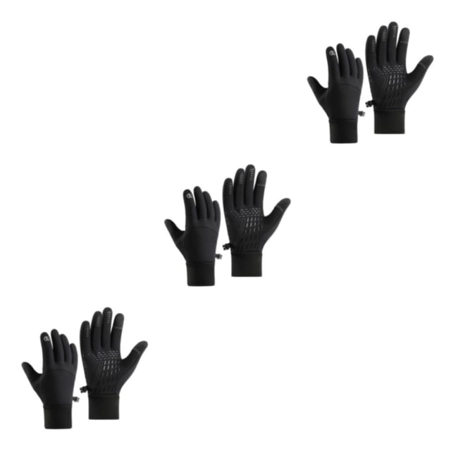 Eigraketly Guantes térmicos impermeables y resistentes al viento para condiciones extremas de invierno Guantes para pantalla táctil Negro M Type1 NO1