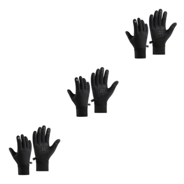 Eigraketly Guantes térmicos impermeables y resistentes al viento para condiciones extremas de invierno Guantes para pantalla táctil Negro M Type1 NO1