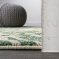thumbnail image 3 of nuLOOM Cali Abstract Leaves Area Rug, 6' 7" x 9', Green, 3 of 8