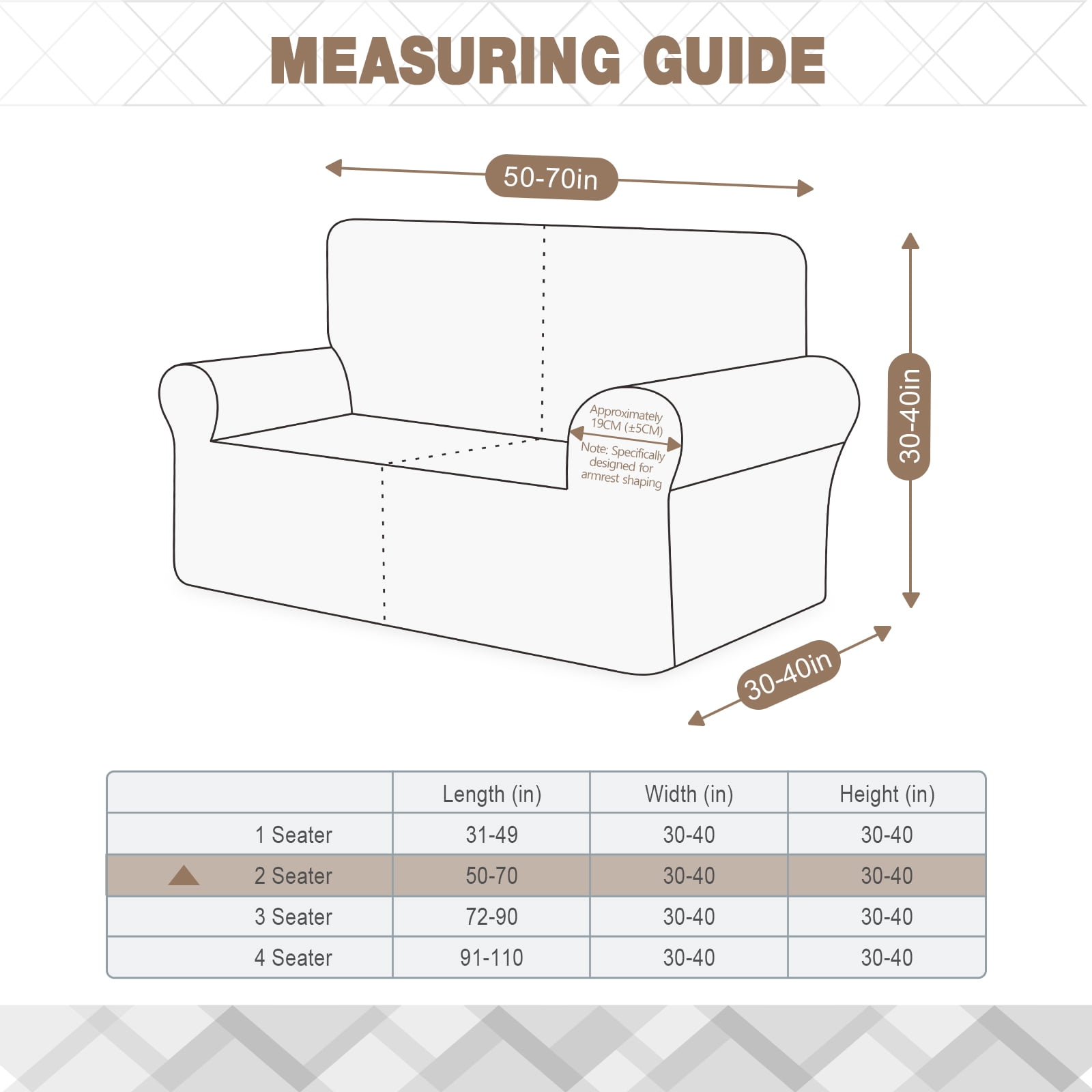 Timeles 1 Piece Stretch Loveseat Sofa Covers Non Slip Couch Covers Soft Jacquard Sofa Slipcover Washable Furniture Protector with 2 Throw Pillow Covers (2 Seater, Gray)